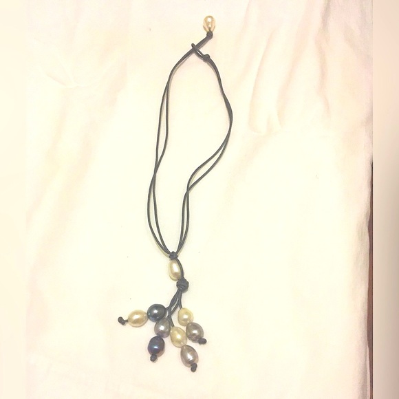Freshwater Pearl Lariat Necklace - Picture 3 of 8